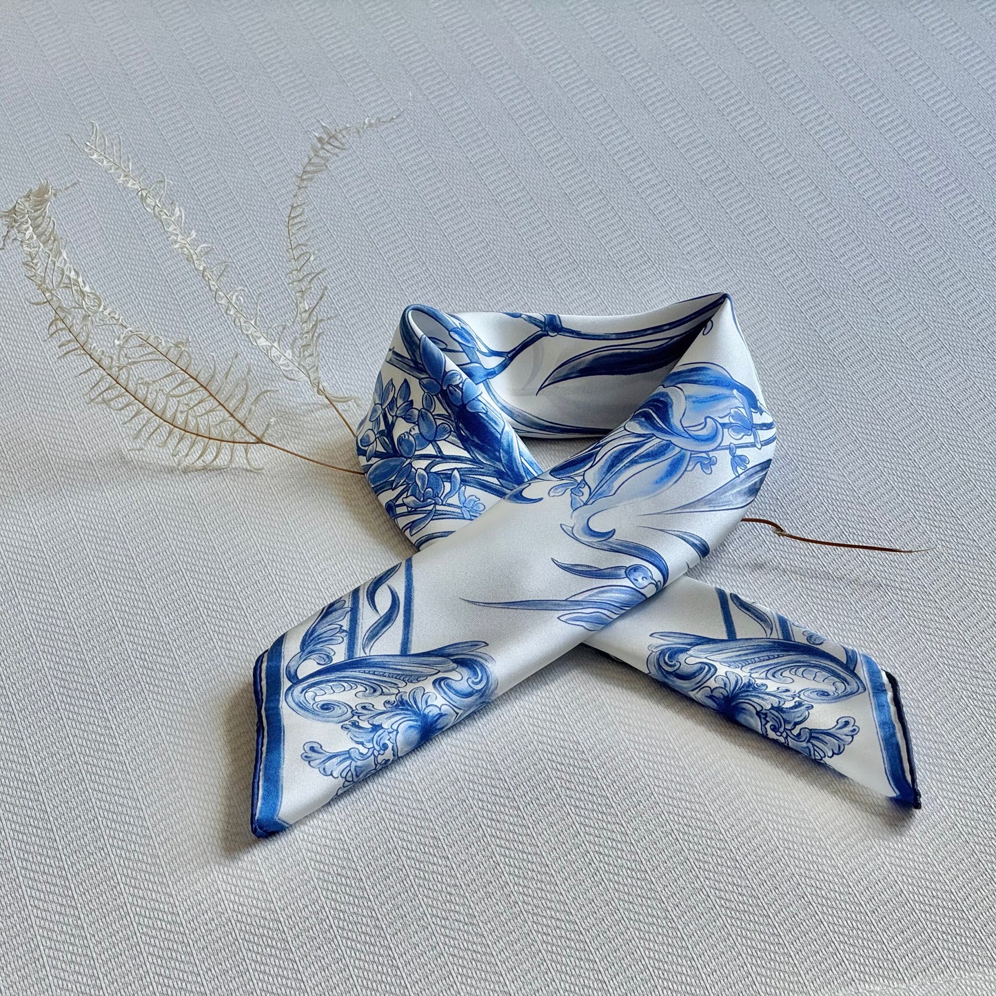 Orchids - Silk Scarf 65x65cm