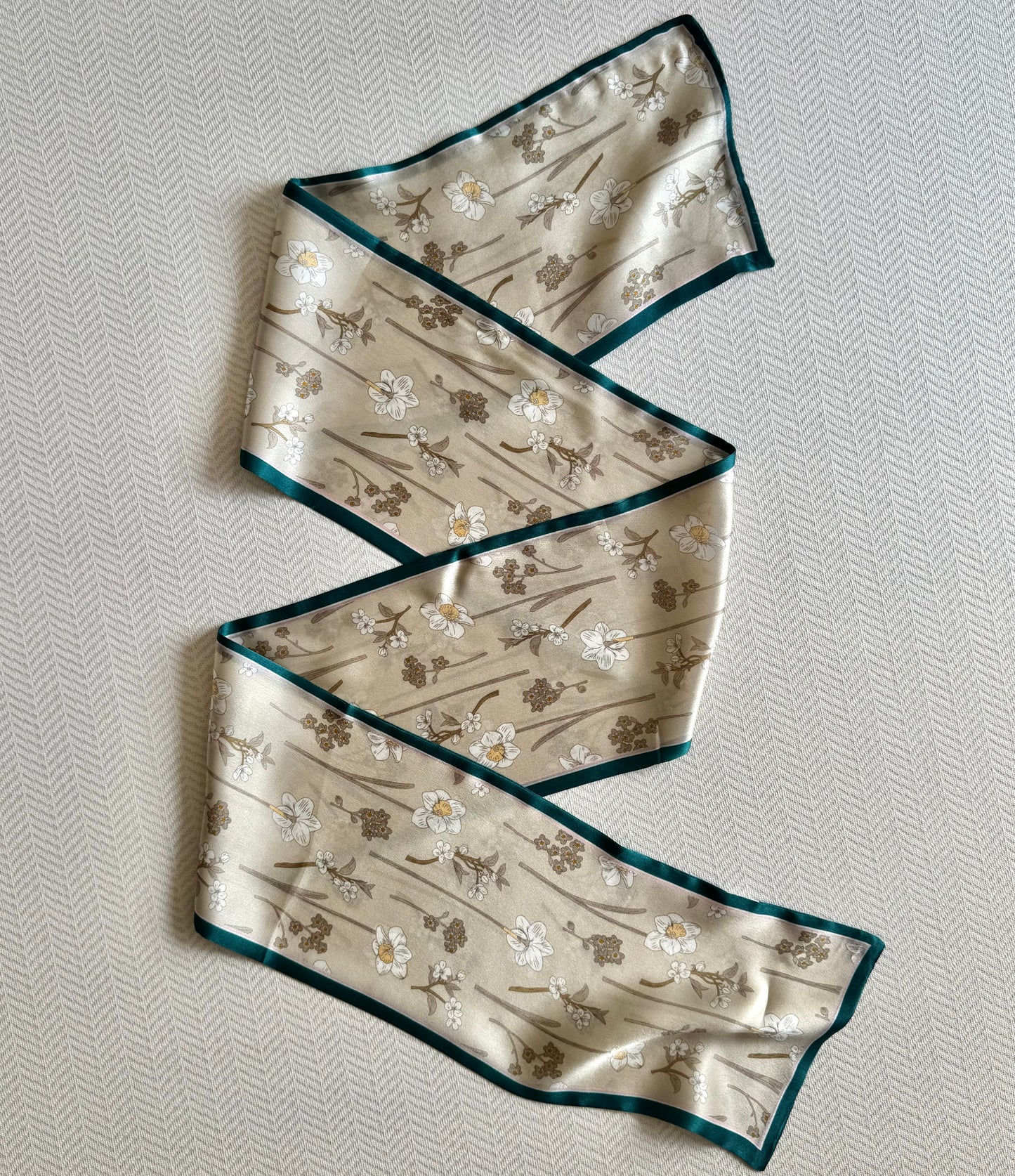 Whispers of Spring - 100% Silk Scarf