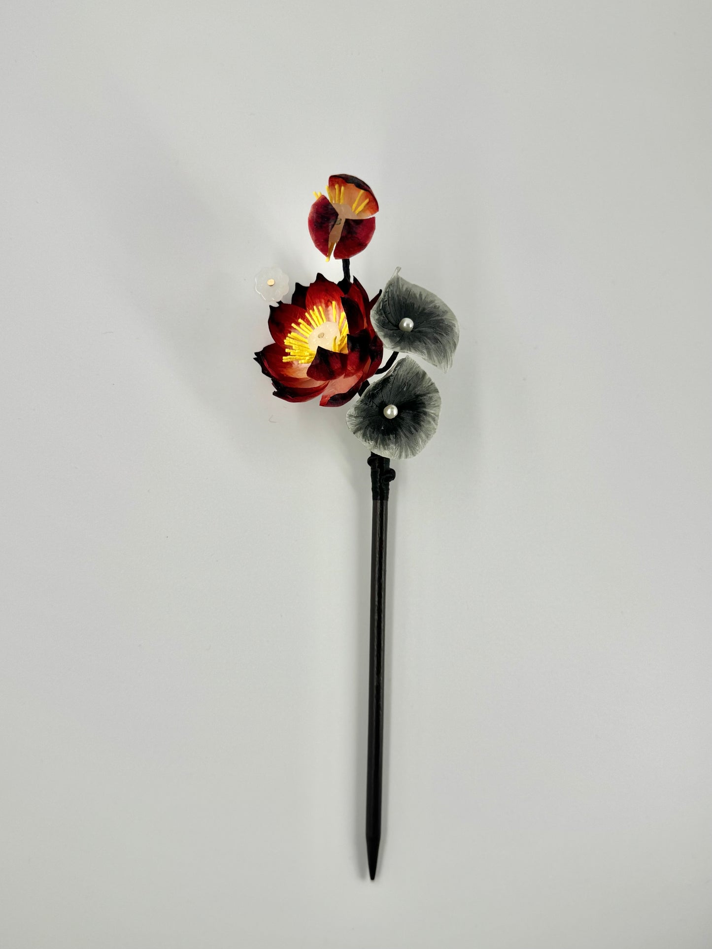 Silk Velvet Flower Hairpin - Lotus
