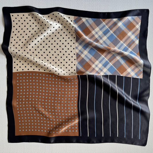 Fourfold Harmony - 100% Silk Scarf