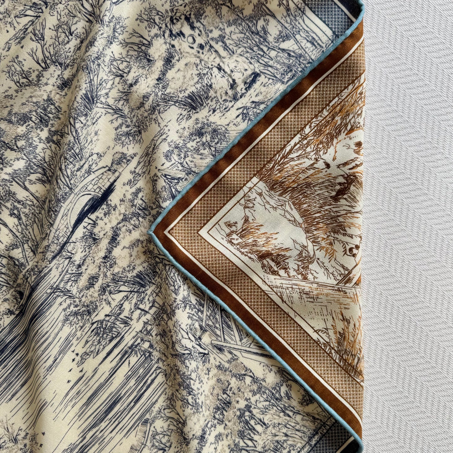 Suzhou Garden - Wool and Silk Scarf