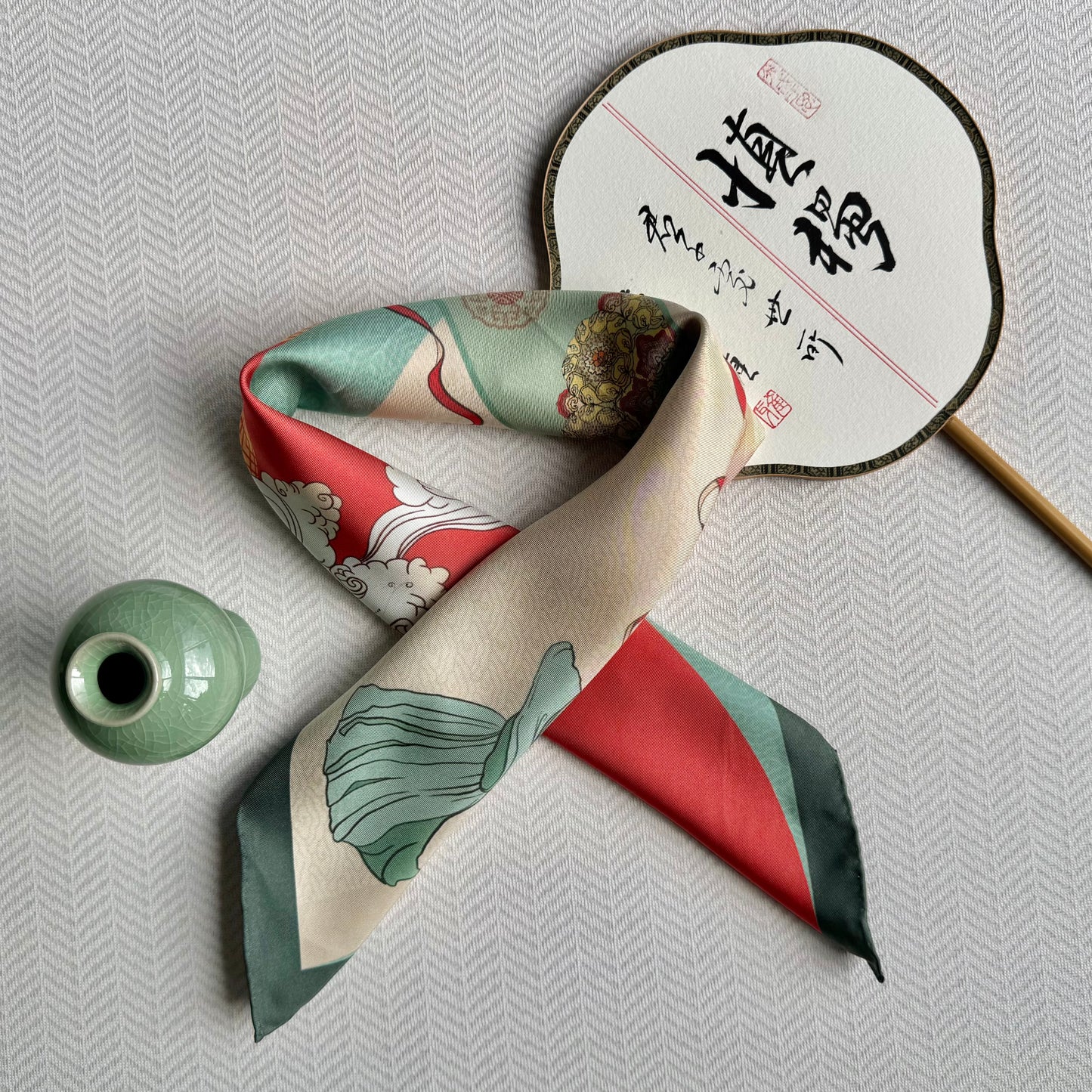 Silken Dance - Scarf 65x65cm