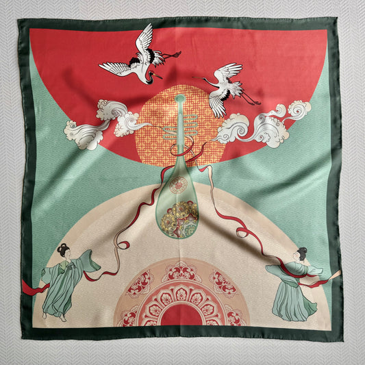 Silken Dance - Scarf 65x65cm